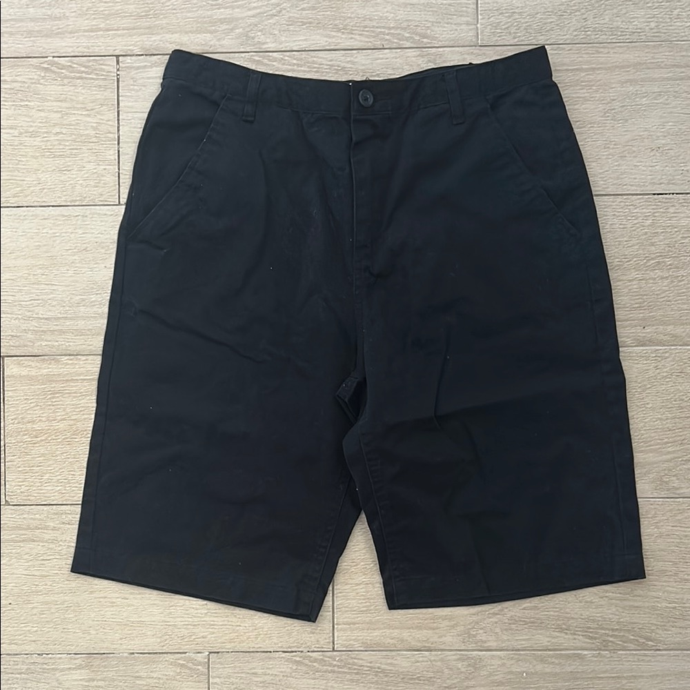 Old Navy Boys Black Casual Chino Shorts Size 16 Husky